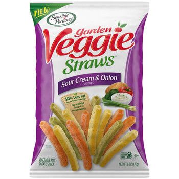 Sensible Portions - Veggie Straw Sour Cream Onion - Case of 6-6 OZ Sensible Portions - Veggie Straw Sour Cream Onion - Case of 6-6 OZ