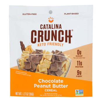 Catalina Crunch - Single Serve Cereal Chocolate Peanut Butter - Case of 24-1.27 OZ Catalina Crunch - Single Serve Cereal Chocolate Peanut Butter - Case of 24-1.27 OZ