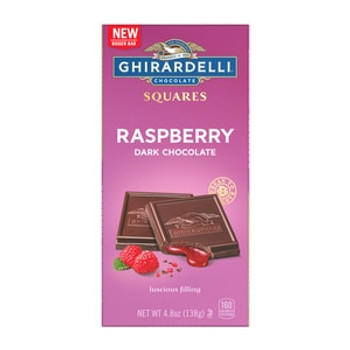 Ghirardelli - Bar Dark Chocolate Raspberry - Case of 10-4.8 OZ