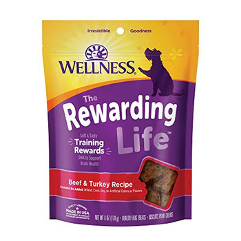 Wellness Pet Products - Dog Treats Soft Whole Bean Beef Turkey - Case of 8 - 6 OZ Wellness Pet Products - Dog Treats Soft Whole Bean Beef Turkey - Case of 8 - 6 OZ