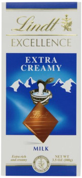 Lindt - Bar Milk Chocolate Excellence Extra Creamy - CS of 12-3.5 OZ