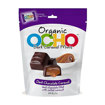 Ocho Candy - Mini Pouch Dark Caramel - Case of 12-3.5 OZ Ocho Candy - Mini Pouch Dark Caramel - Case of 12-3.5 OZ