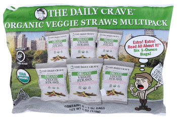 The Daily Crave - Veggie Straw Multipack - Case of 4-6/1 OZ