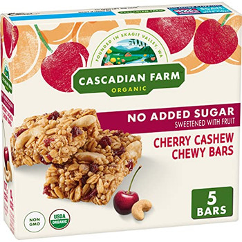 Cascadian Farm - Granola Bar Cherry Cashew 5ct - Case of 6-6 OZ