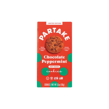 Partake Foods - Cookies Chocolate Peppermint Soft Baked - Case of 6-5.5 OZ