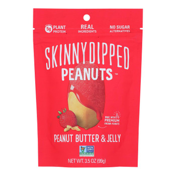 Skinnydipped - Dip Peanuts Peanut Butter & Jelly - Case of 10-3.5 OZ