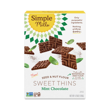 Simple Mills - Sweet Thins Chocolate Mint - Case of 6-4.25 OZ