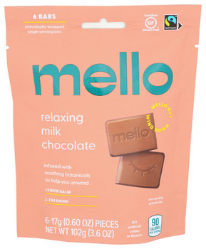 Mello - Bag Milk Chocolate Bites - Case of 10-3.6 OZ