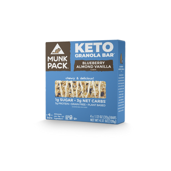 Munk Pack - Bar Blueberry Almond Vanilla Keto - Case of 6-4/1.12Z Munk Pack - Bar Blueberry Almond Vanilla Keto - Case of 6-4/1.12Z