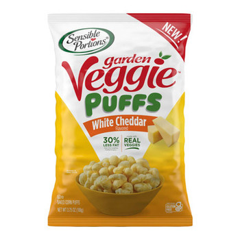 Sensible Portions - Veggie Puffs White Cheddar - Case of 6-3.75 OZ