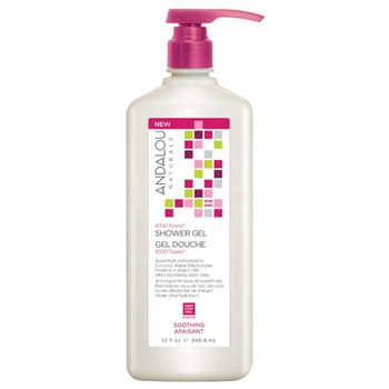 Andalou Naturals - Shower Gel 1000 Roses Soothing - 1 Each-32 FZ