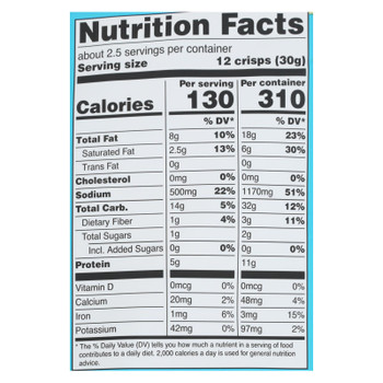 Hippie Snacks - Cauliflower Crisps Ranch - Case of 8-2.5 OZ Hippie Snacks - Cauliflower Crisps Ranch - Case of 8-2.5 OZ