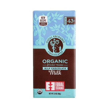 Equal Exchange - Bar Milk Chocolate - Case of 12-2.8 OZ