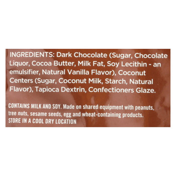 Tru Fru Dark Chocolate Coconut Melts  - Case of 6 - 4.2 OZ Tru Fru Dark Chocolate Coconut Melts  - Case of 6 - 4.2 OZ