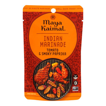 Maya Kaimal - Indian Marinade Tomato Paprika - Case of 6-4 OZ