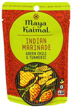 Maya Kaimal - Indian Marinade Green Chili Turmeric - Case of 6-4 OZ