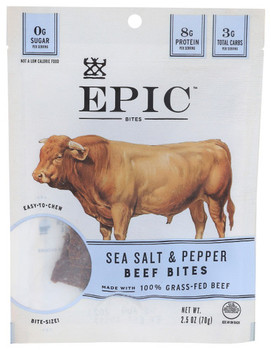 Epic - Bites Simply Beef Salt & Pepper - Case of 8-2.5 OZ