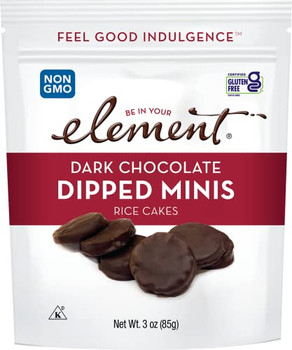 Element - Rice Cake Minis Dark Chocolate - Case of 8-3 OZ