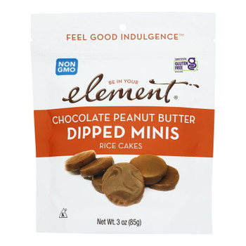 Element - Rice Cake Minis Chocolate Peanut Butter - Case of 8-3 OZ Element - Rice Cake Minis Chocolate Peanut Butter - Case of 8-3 OZ