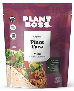 Plant Boss - Meatless Crumble Mild Taco - Case of 6-3.35 OZ