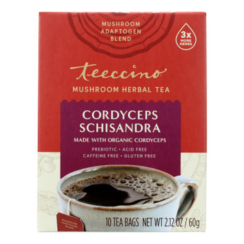 Teeccino - Mushroom Tea Cordyceps Schisandra - Case of 6-10 BAG