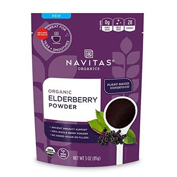 Navitas Organics - Elderberry Powder - Case of 6-3 OZ Navitas Organics - Elderberry Powder - Case of 6-3 OZ