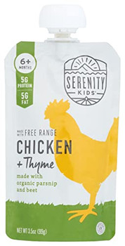 Serenity Kids - Pouch Chicken Thyme - Case of 6-3.5 OZ