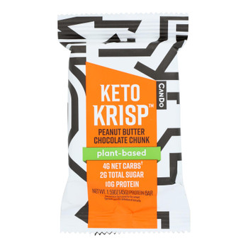 Keto Krisp - Bar Peanut Butter Chocolate Chunk - Case of 12-1.59 OZ Keto Krisp - Bar Peanut Butter Chocolate Chunk - Case of 12-1.59 OZ