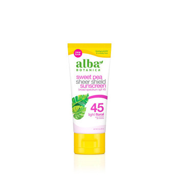 Alba Botanica - Sunscreen Sweet Pea Sheer Shield Spf45 - 1 Each-3 FZ