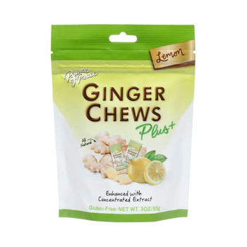 Prince Of Peace - Ginger Chews Plus Lemon - Case of 6-3 OZ