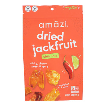 Amazi Foods - Jackfruit Chews Chili Lime - Case of 6-2.3 OZ Amazi Foods - Jackfruit Chews Chili Lime - Case of 6-2.3 OZ