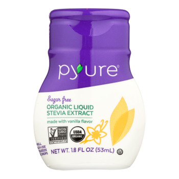 Pyure Sugar Free Organic Vanilla Liquid Stevia Extract  - Case of 6 - 1.8 OZ