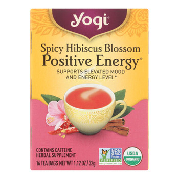 Yogi - Tea Spicy Hibiscus Blossom Positive Energy - Case of 6-16 BAG