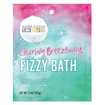 Aura Cacia - Fizz Bath Clear Breezeway - Case of 6-2.5 OZ