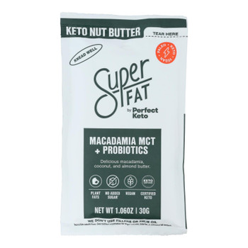 Superfat - Nut Butter Macad Mct & Probi - Case of 10-1.06 OZ Superfat - Nut Butter Macad Mct & Probi - Case of 10-1.06 OZ