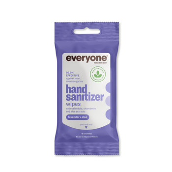 Everyone - Hand Sanitizer Wipes Lavender Aloe - Case of 6-15 CT