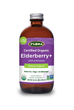 Flora - Elderberry Plus Immune - 1 Each-8.5 FZ