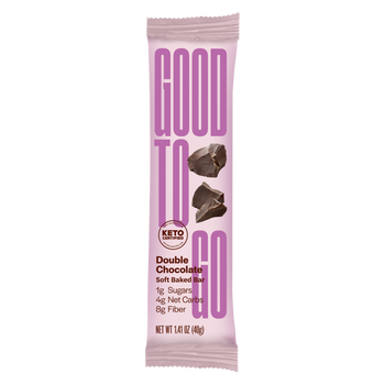 Good To Go - Keto Snack Bar Double Chocolate - Case of 9-1.41 OZ