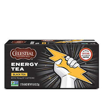 Celestial Seasonings - Tea Energy Black Caffeine - Case of 6-12 BAG