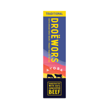 Ayoba-yo - Beef Stick Droewors Traditional - Case of 12-1 OZ