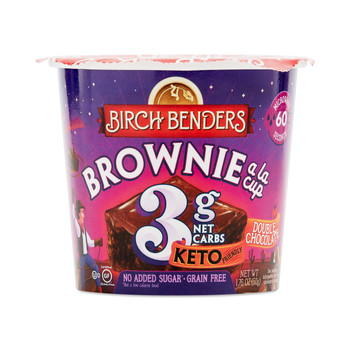 Birch Benders - Brownie A La Cup Double Chocolate - Case of 8-1.76 OZ
