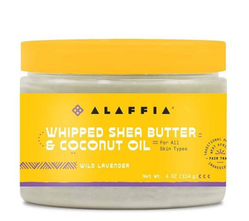 Alaffia - Whipped Shea Butter Coconut Lavender - 1 Each-4 OZ