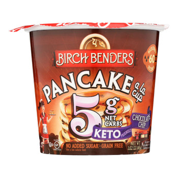 Birch Benders - Pancake A La Cup Chocolate Chips - Case of 8-1.62 OZ