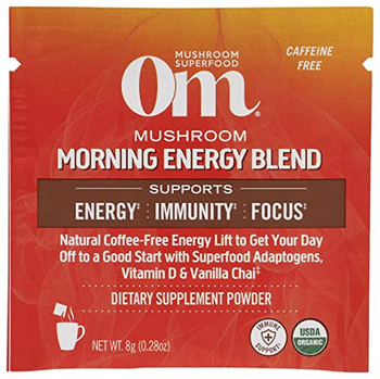 Om - Mushroom Morning Energy Blend - Case of 10-.28 OZ Om - Mushroom Morning Energy Blend - Case of 10-.28 OZ