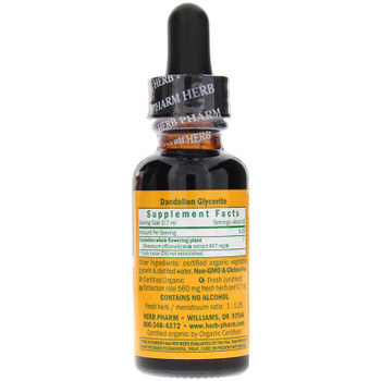 Herb Pharm - Dandelion Glycerite - 1 Each-1 FZ Herb Pharm - Dandelion Glycerite - 1 Each-1 FZ
