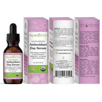 Sky Organics - Youth Boost Day Serum Antioxidant - 1 Each-1 FZ Sky Organics - Youth Boost Day Serum Antioxidant - 1 Each-1 FZ