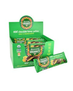 Heavenly Organics Organic Chocolate Mint Honey Patties Display 16 (1.16 oz.) packs Heavenly Organics Organic Chocolate Mint Honey Patties Display 16 (1.16 oz.) packs