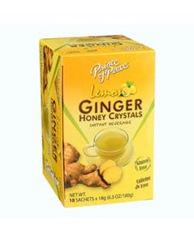 Prince of Peace Ginger Honey Crystals with Lemon 10 count Prince of Peace Ginger Honey Crystals with Lemon 10 count