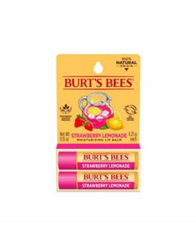 Burt's Bees Strawberry Lemonade Lip Balm 2 (0.15 oz) tubes blister box Burt's Bees Strawberry Lemonade Lip Balm 2 (0.15 oz) tubes blister box