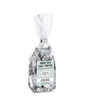 Seattle Chocolate Dark Sea Salt Toffee Gift Bag 5 oz Seattle Chocolate Dark Sea Salt Toffee Gift Bag 5 oz